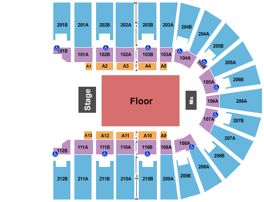 Columbus Civic Center MercyMe Seating Chart
